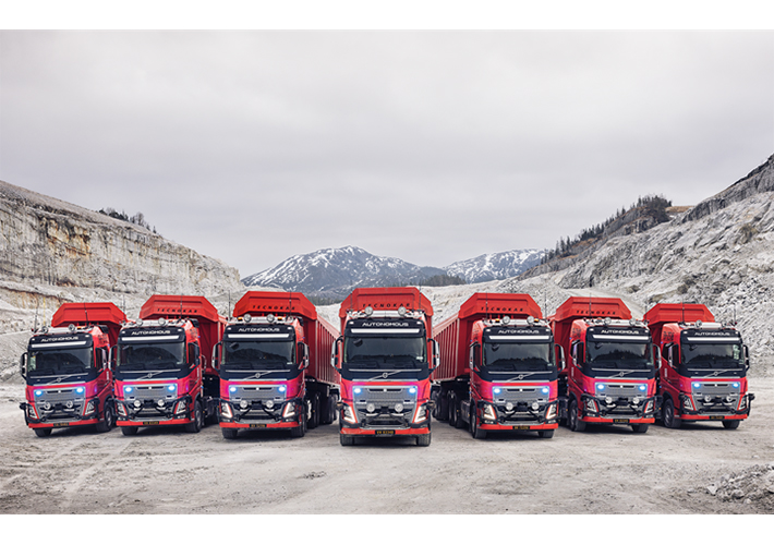 foto Volvo Autonomous Solutions removes safety driver at Brönnöy Kalk.